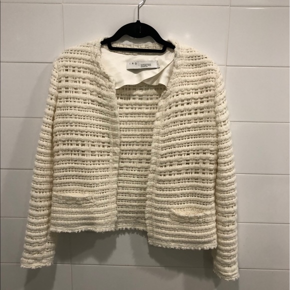 IRO Sweaters - IRO cream knit blazer